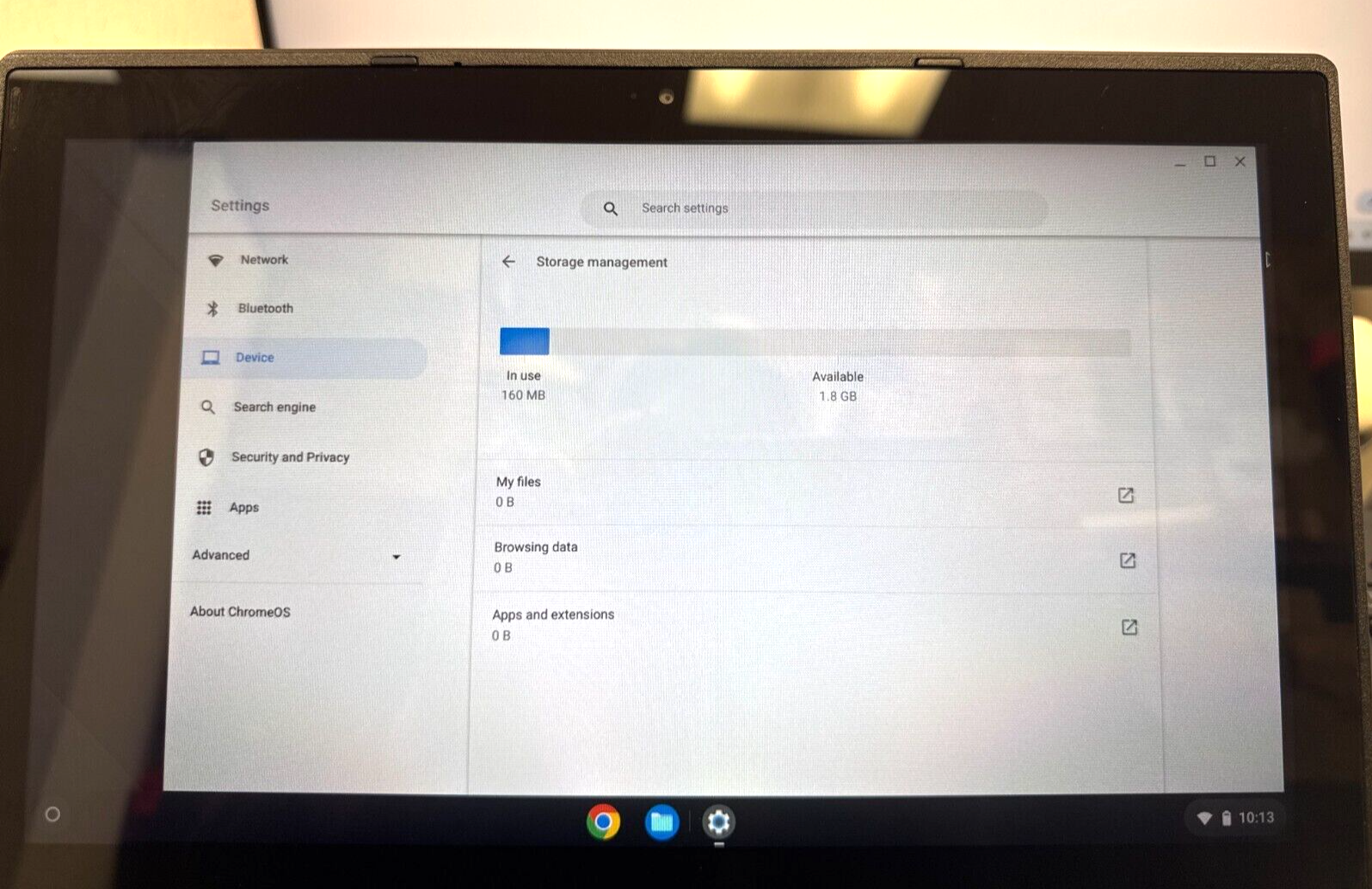 Black Acer Chromebook C738T series, model - N15Q8 - Good Condition NO Power Cord