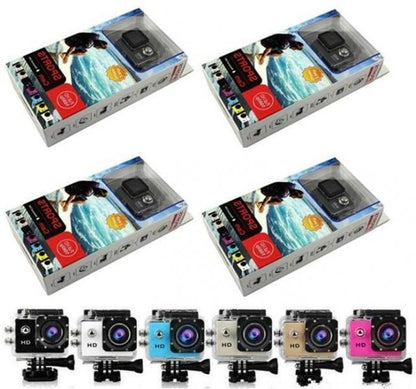 1080p HD Sports Cam Action Camera Wide Angle Lens Waterproof 30m Loop Recording