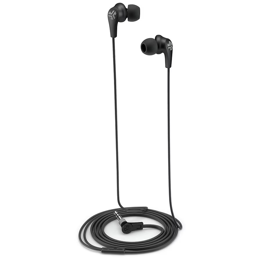 JLab JBuds 2 Signature Earbuds with 3.5 mm Headphone Jack in Black Pearl - NEW