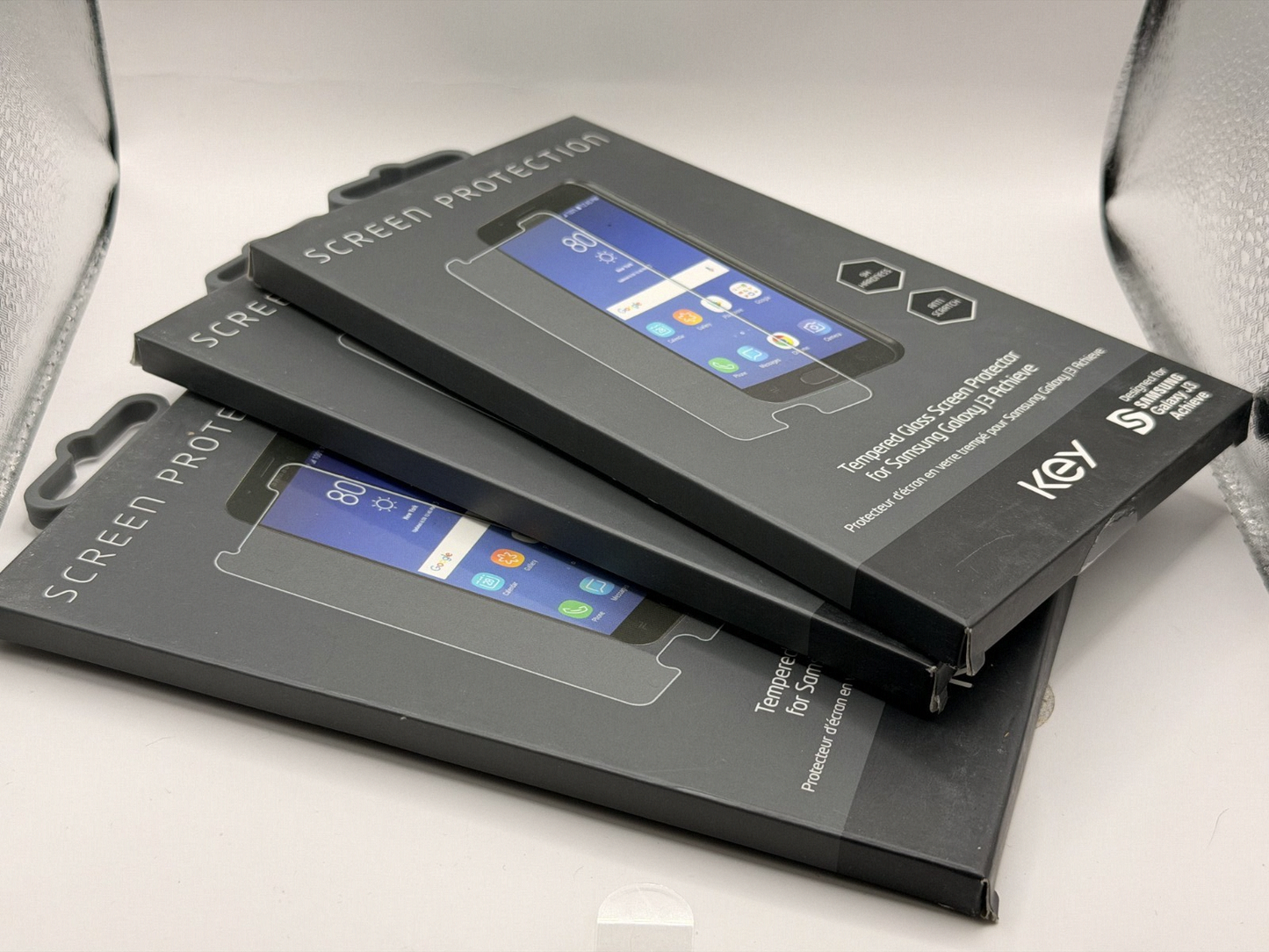 Bundle of 3 | KEY Tempered Glass Screen Protector for Samsung Galaxy J3 Achieve