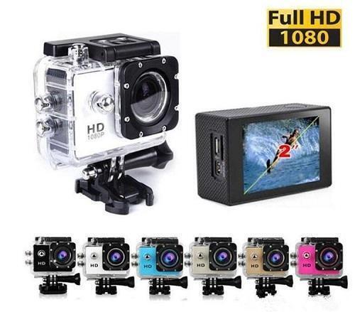 1080p HD Sports Cam Action Camera Wide Angle Lens Waterproof 30m Loop Recording