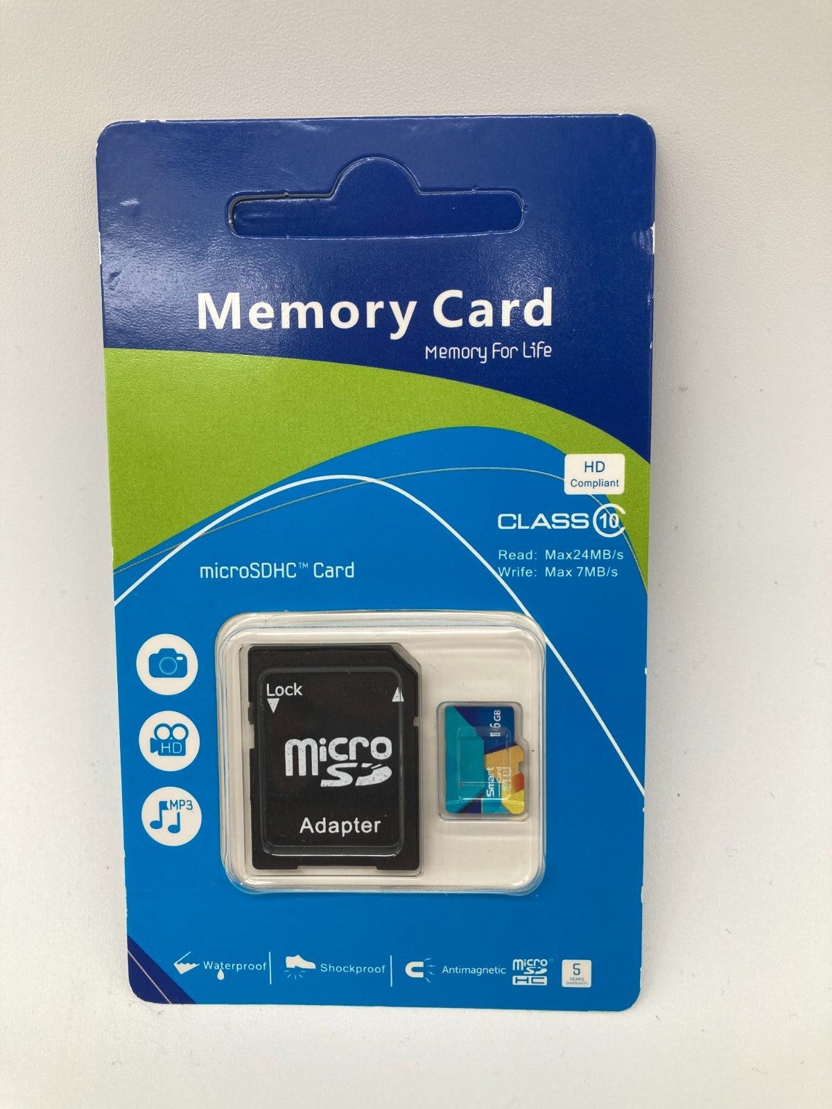 INLAND Micro Center 16GB Class 10 MicroSDHC Flash Memory Card with Adapter
