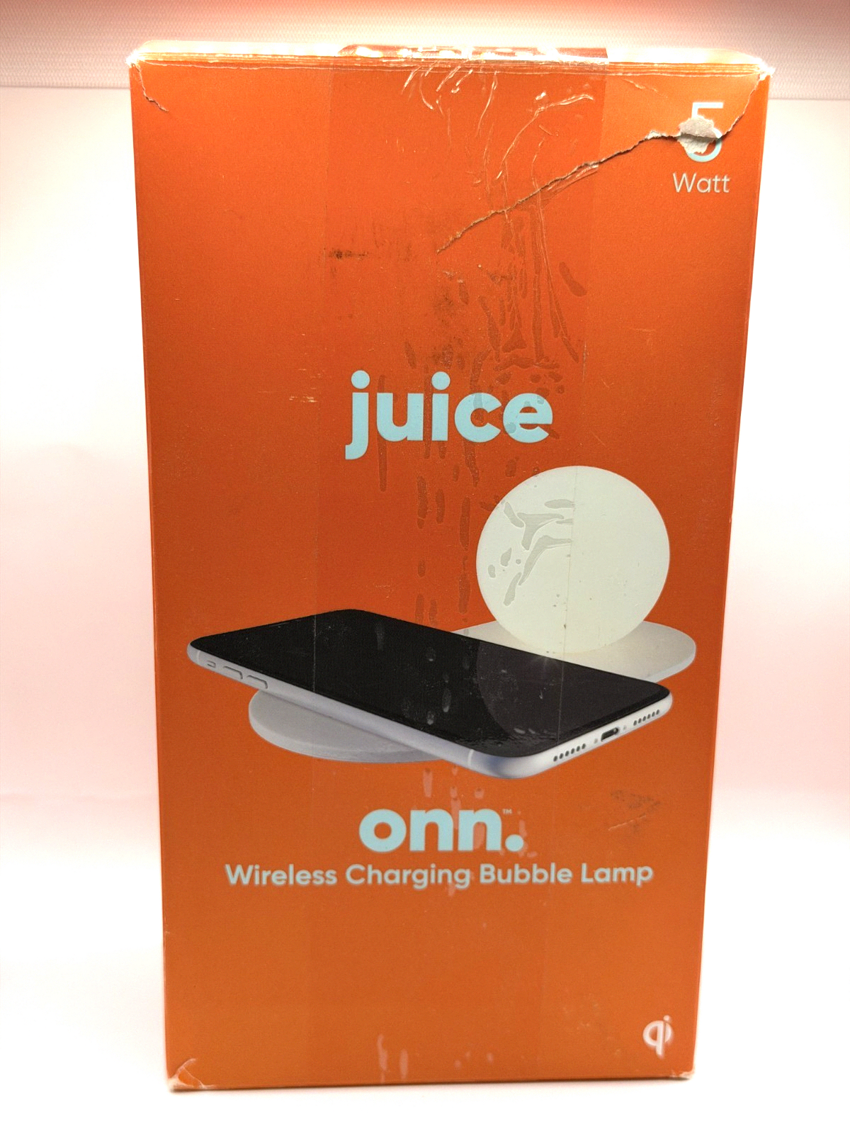 ONN 5W Wireless Charging Bubble Lamp Qi LED for Smart Phones