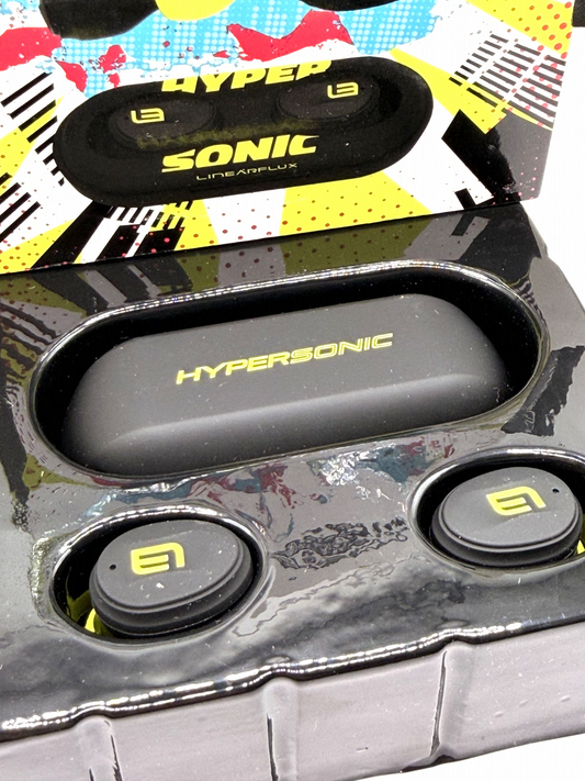 LinearFlux HyperSonic Lite Bluetooth In-Ear Earbuds Black/Yellow Water-Resistant