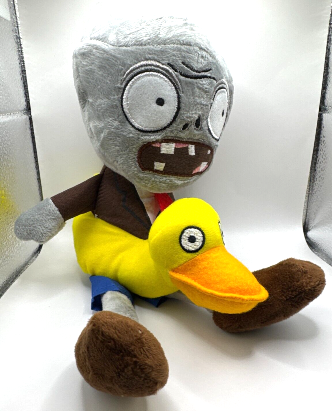 Plants vs. Zombies Ducky Innertube Zombie Plushie w/Suction Cup for Hanging