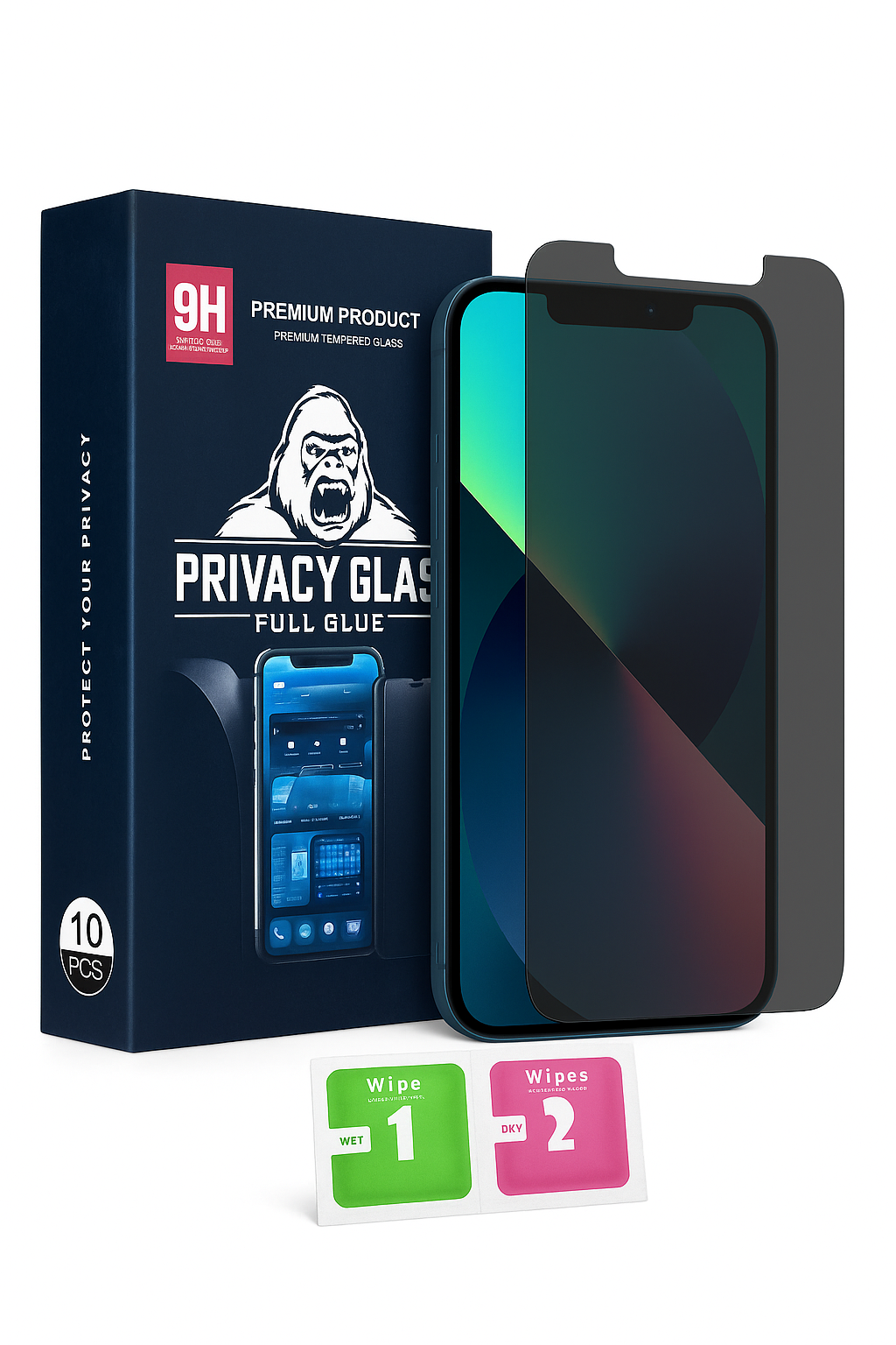 Privacy Glass | iPhone 16, Plus, Pro, Pro Max | Tempered Glass | 10 Pieces | NEW