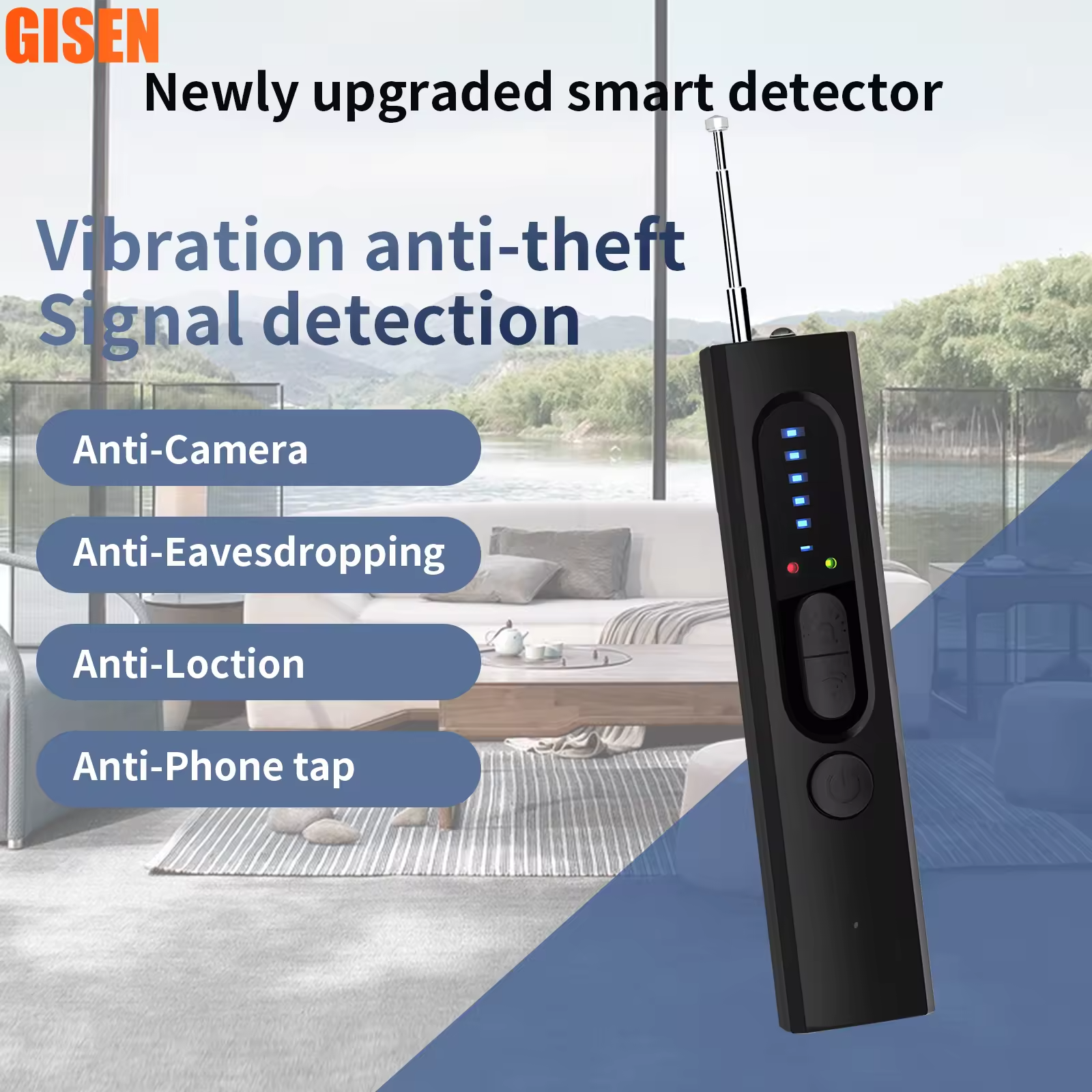 Mini Anti GPS Detector Camera Finder X13 Bug Detectors Upgrade RF Singal Speed C