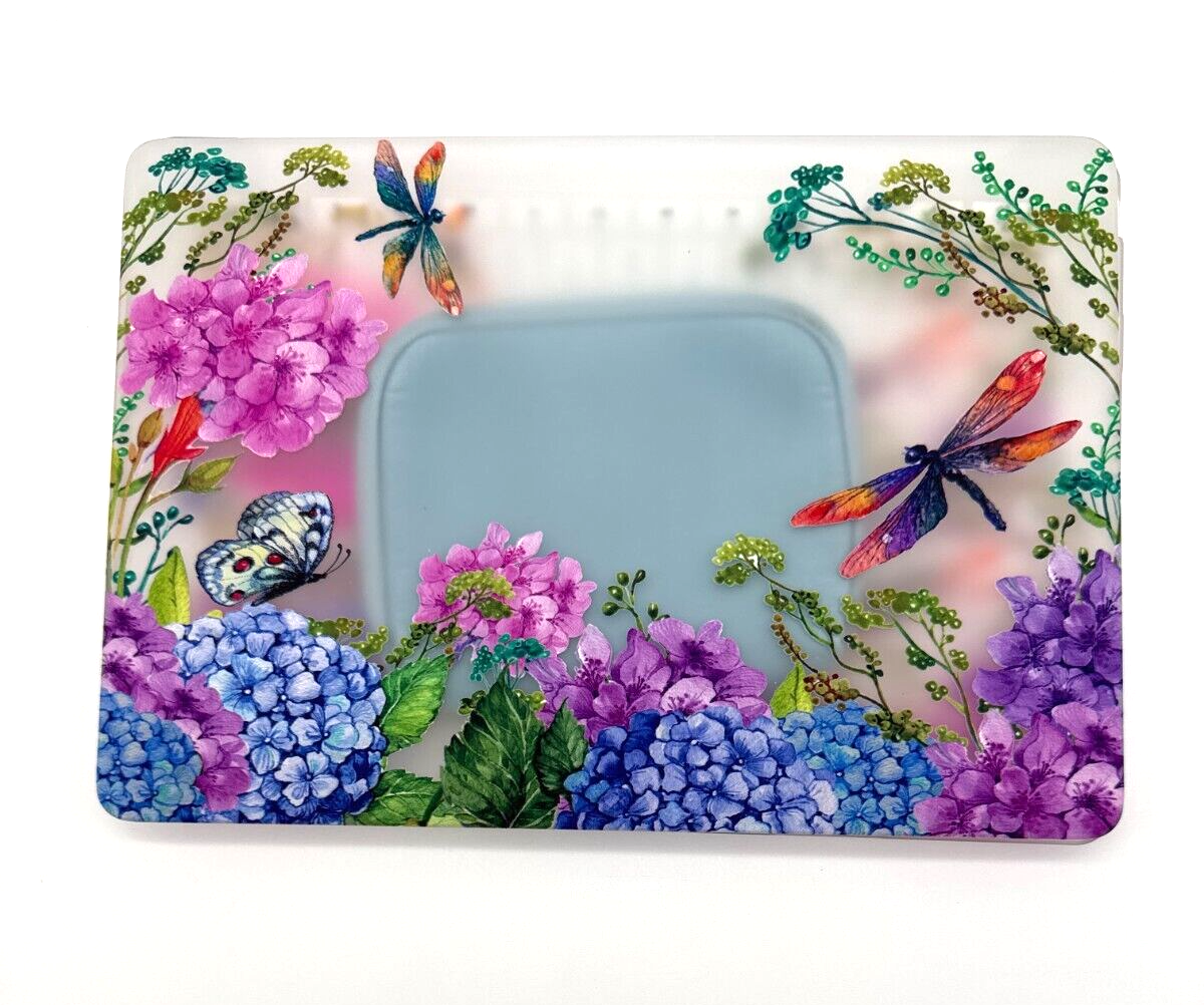 MacBook New Air 13 inch Hard Shell Cover - Dragonfly Garden/Clear w/accessories