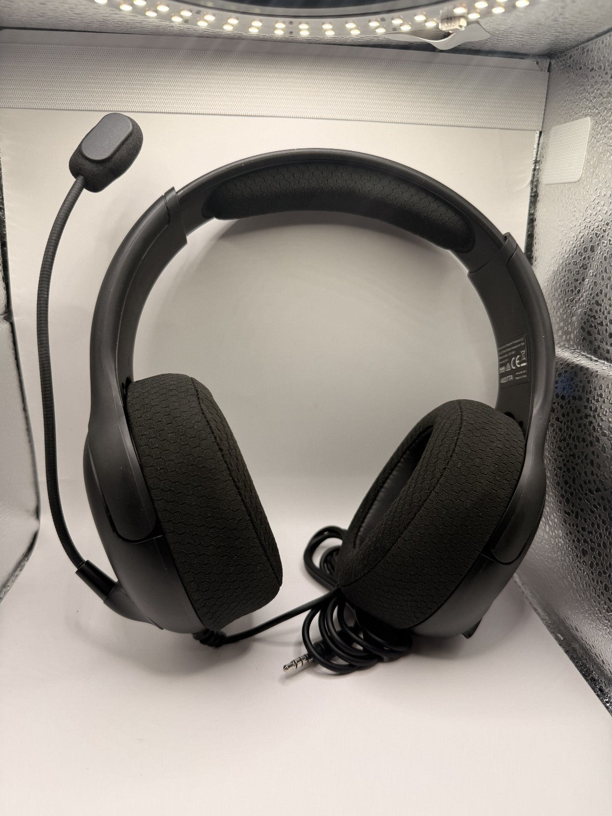 PDP LVL50 Wired Headset with Noise Cancelling Microphone: Black - PS5/PS4