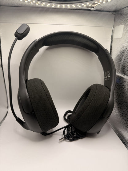 PDP LVL50 Wired Headset with Noise Cancelling Microphone: Black - PS5/PS4
