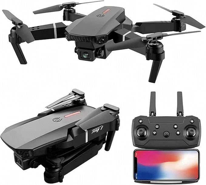 E88 Pro Drone with Camera for Adults, WiFi FPV, 1080P HD & 4K Dual Camera