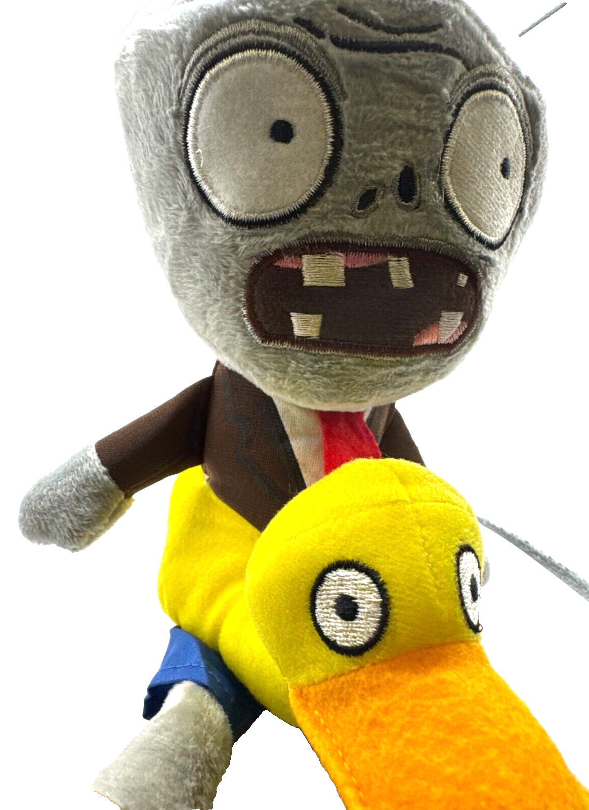 Plants vs. Zombies Ducky Innertube Zombie Plushie w/Suction Cup for Hanging