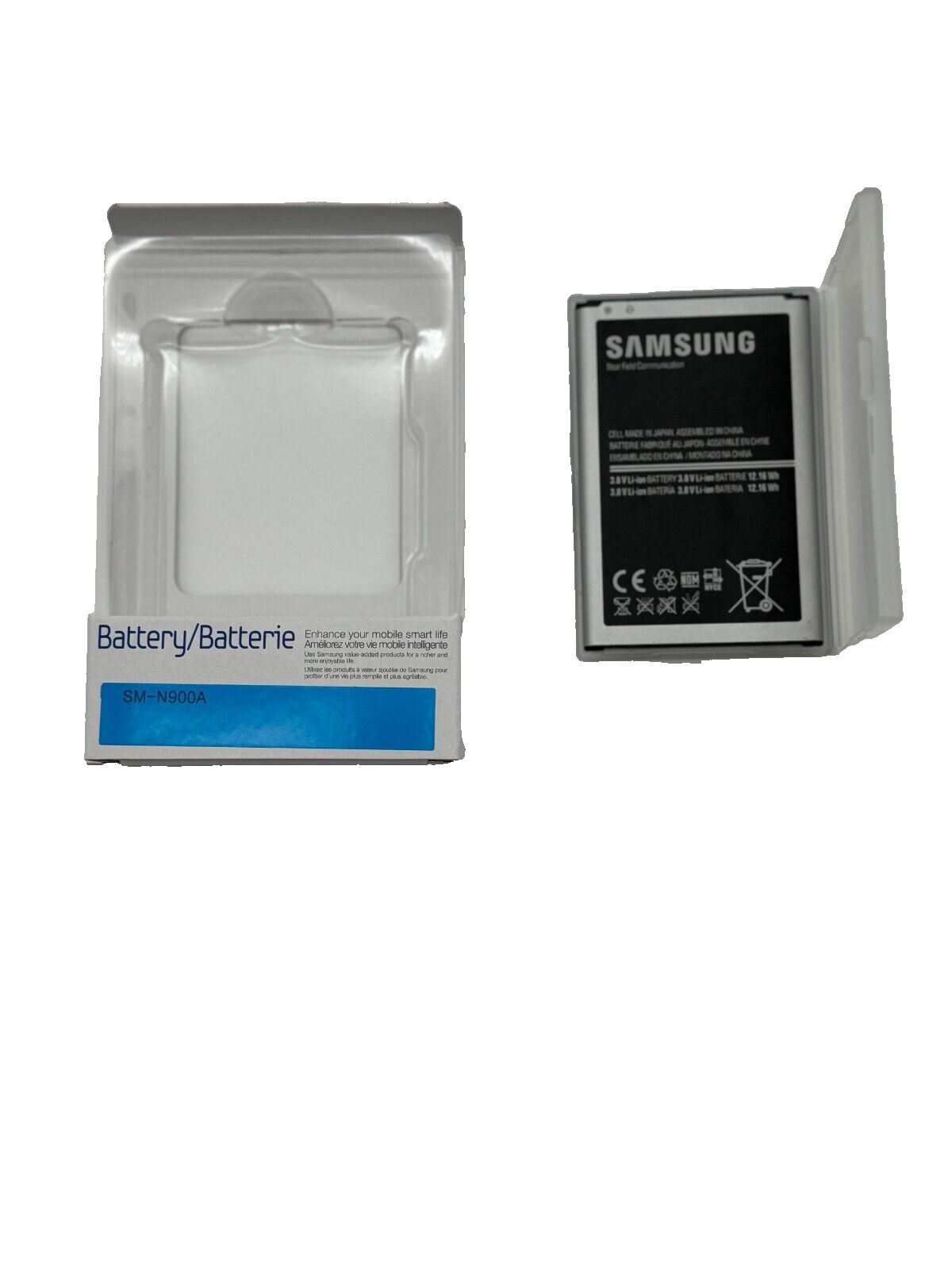 Samsung Battery - SM-N900A, model:EB-B800BUBECCA w/battery case