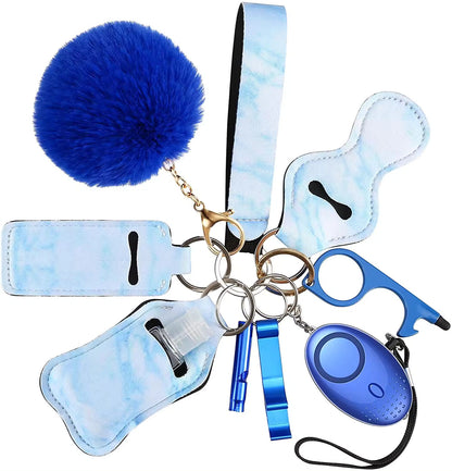 Cute Self Defense Keychain for Women 10 pcs Set Pretty Accessories Key Chain