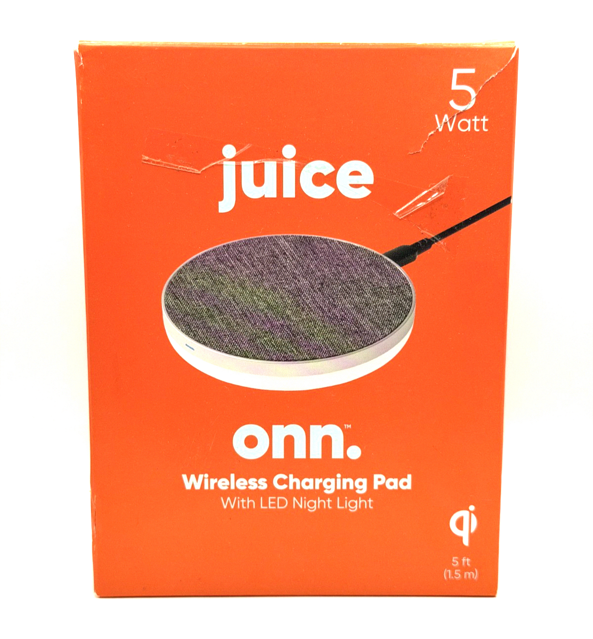 Juice Onn Wireless Charging Pad w/ LED Night Light 5W WIAGRY100012567
