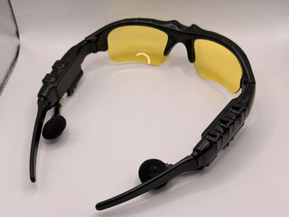 Bluetooth Glasses Smart Music Glasses | Stereo, Noise Cancel | Yellow Lenses