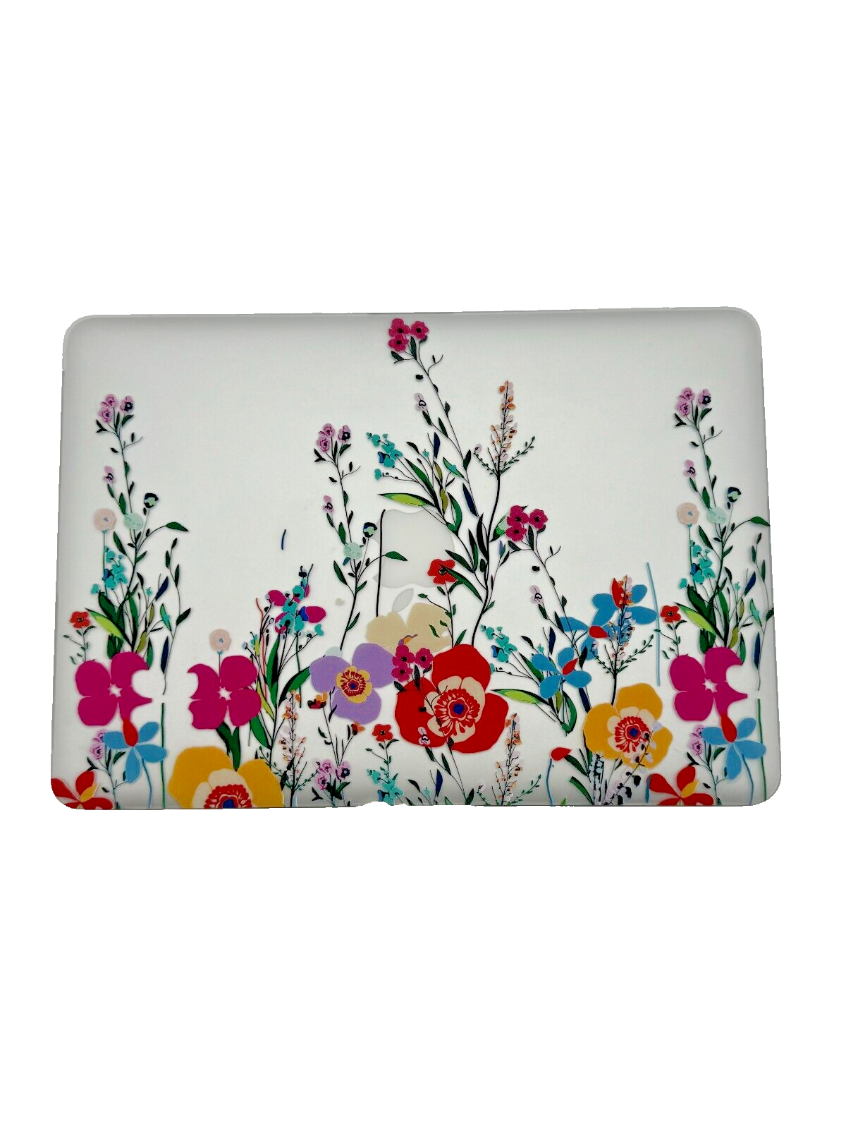 For Mac Book - Retina 13 inch Shell Laptop Hard Case Cover Clear/Floral Design