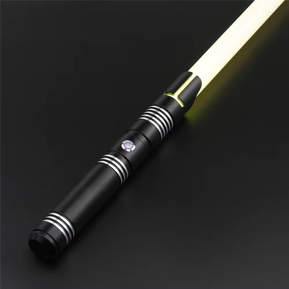 TXQ saber RGB Lightsaber 12 Colors 10 Sounds Dueling Metal Hilt Polycarbonate