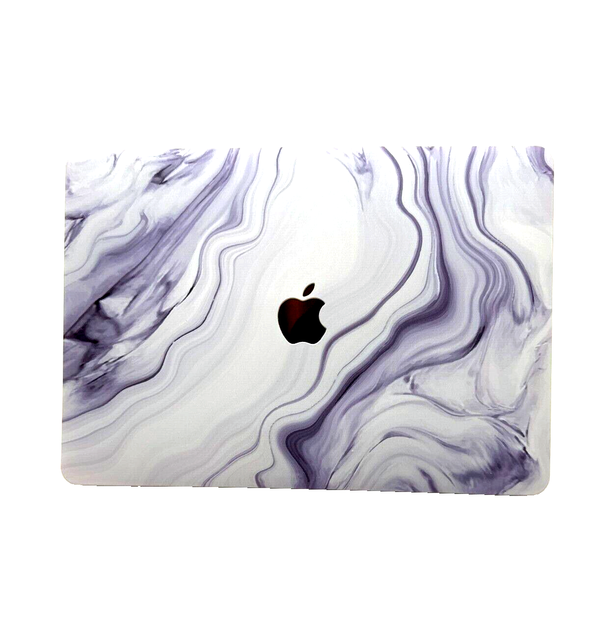 For MacBook New Pro 13" Hard Shell Cover - Purple Marble w/Keyboard cover