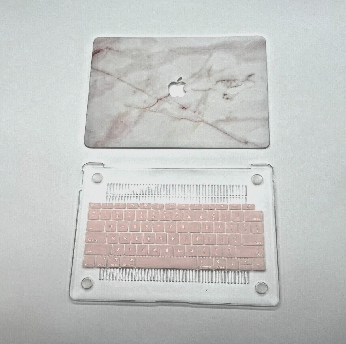 Mac Book New Air 13 inch Hard Shell Cover - Pastel Marble, w/soft keyboard cover