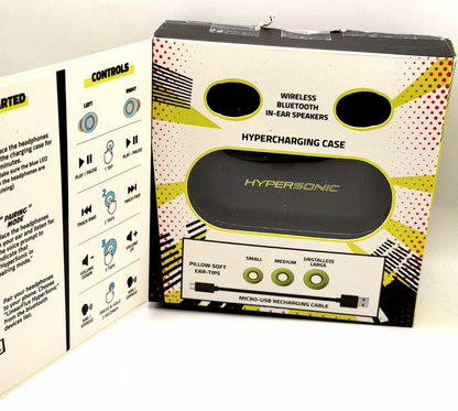 LinearFlux HyperSonic Lite Bluetooth In-Ear Earbuds Black/Yellow Water-Resistant