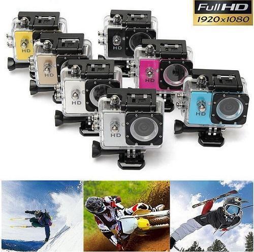 1080p HD Sports Cam Action Camera Wide Angle Lens Waterproof 30m Loop Recording