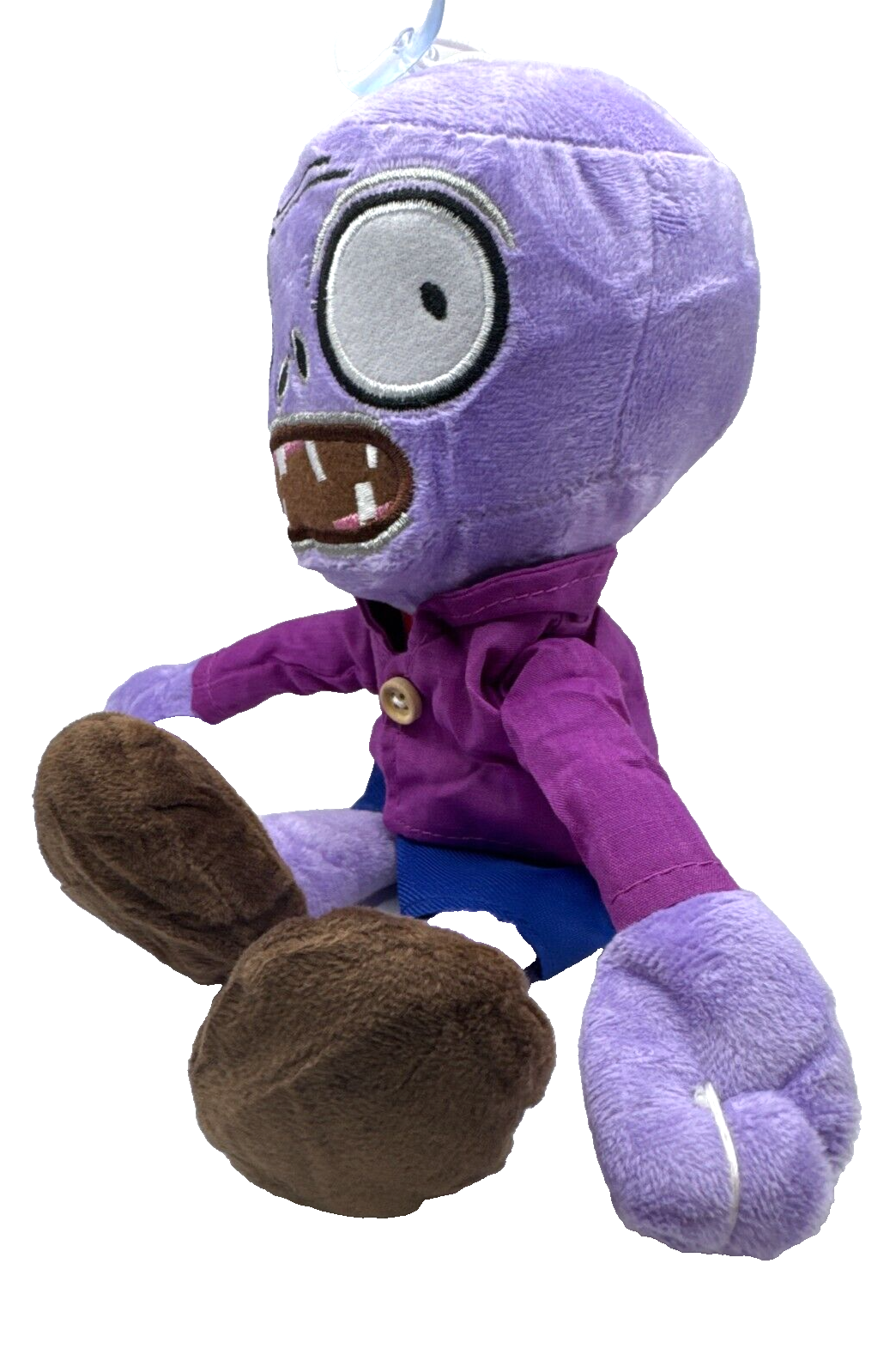 Plants vs. Zombies Purple Zombie Plushie w/Suction Cup for Hanging