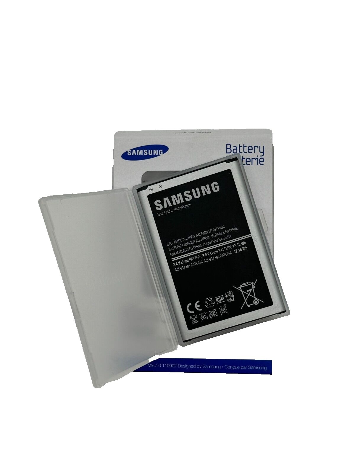 Samsung Battery - SM-N900A, model:EB-B800BUBECCA w/battery case