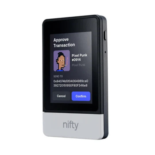 SecuX Nifty - Dedicated NFT Hardware Wallet - Bluetooth - Your Personalized NFT