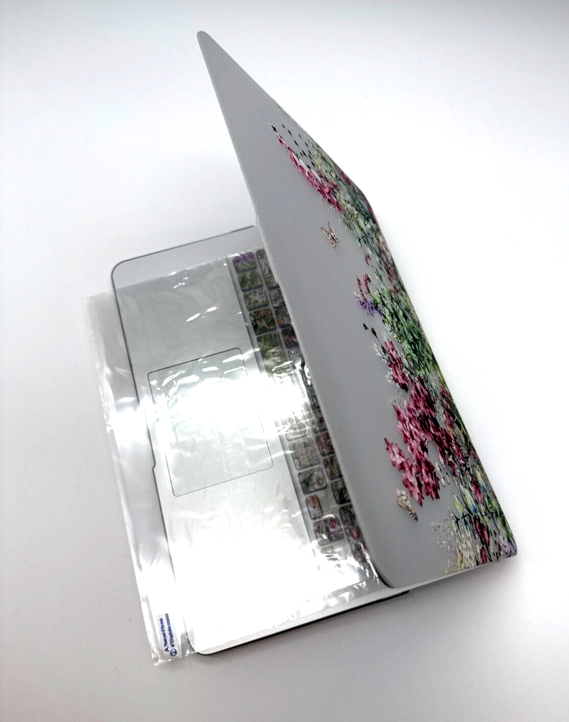 MacBook New Air 13" 3 Hard Shell Cover - Wildflower Garden/Clear w/accessories