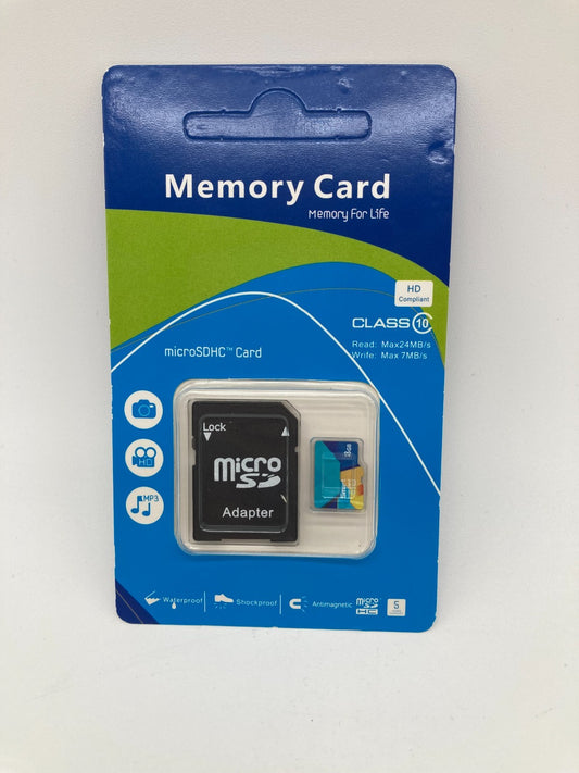 INLAND Micro Center 8GB Class 10 MicroSDHC Flash Memory Card with Adapter