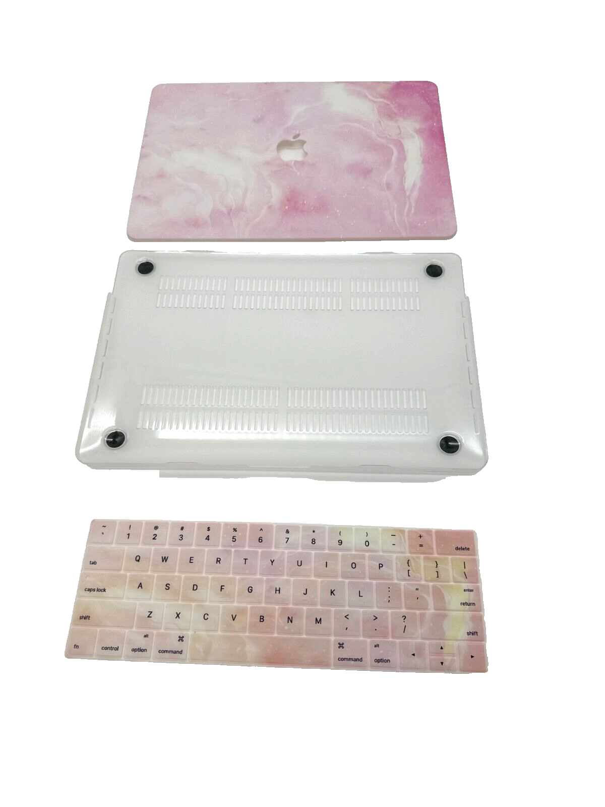 For MacBook New Pro 13" Hard Shell Cover - Pink Delight w/Keyboard cover