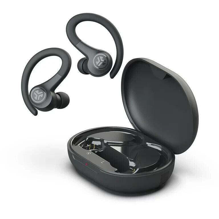 JLab Go Air Sport True Wireless Bluetooth Earbuds with Charging Case - Black