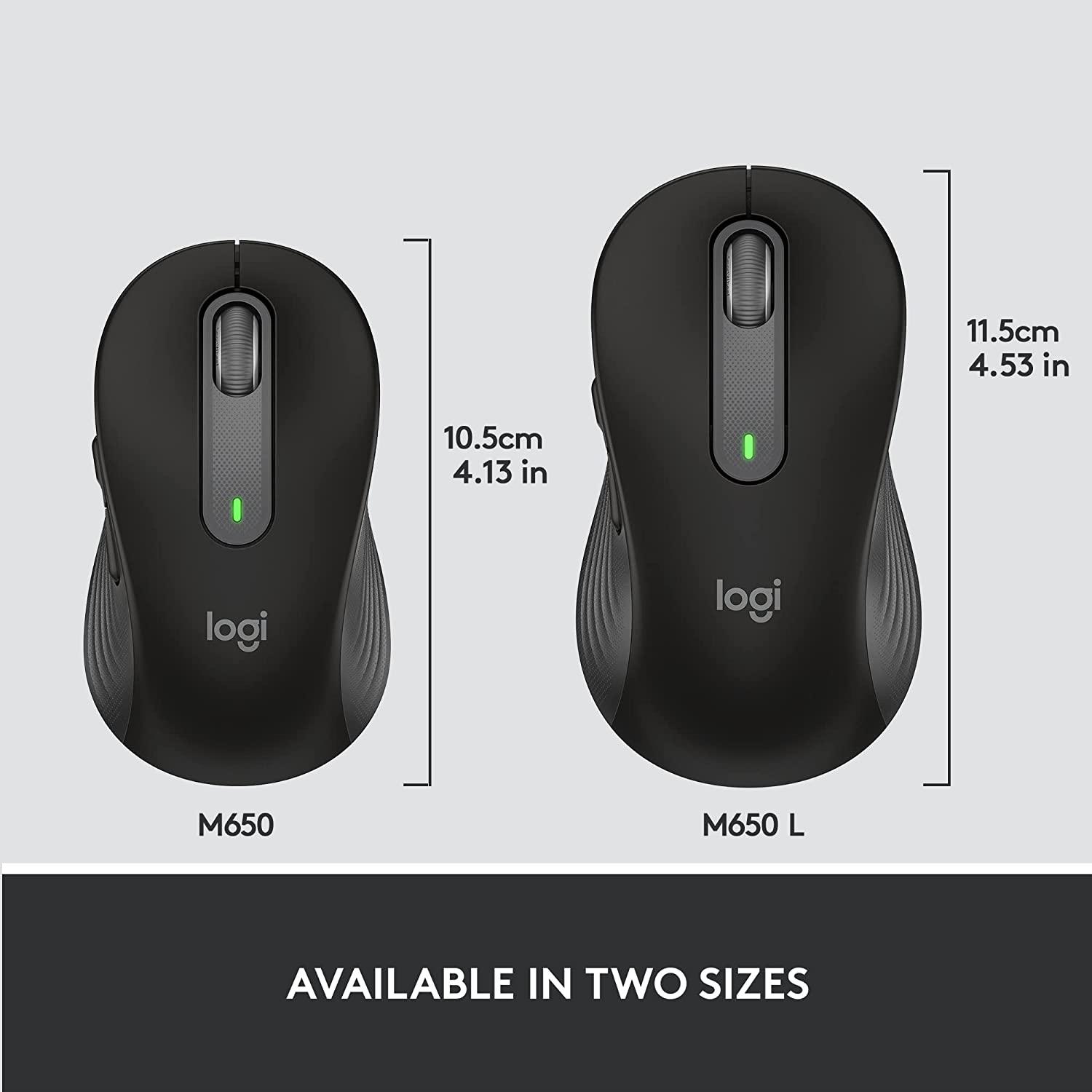 Logitech Full Size Wireless Mouse | OPTICAL Windows Mac OS Chrome OS Large-Sized