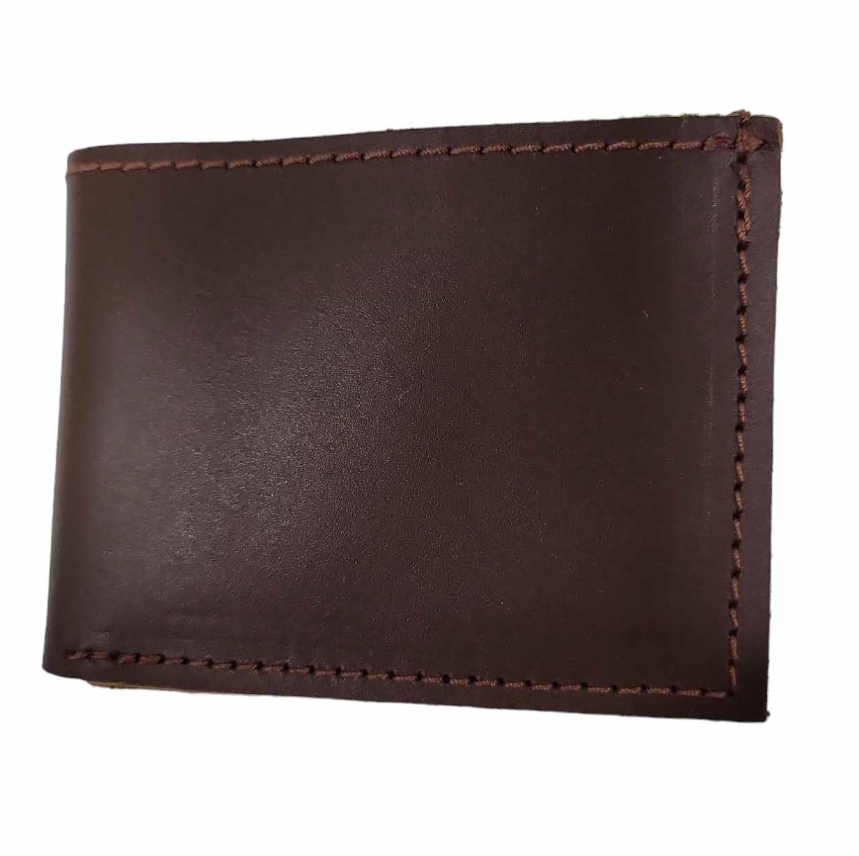 Mens PU Leather Bifold Wallet- 4 Card Slots with Coin Slot (Black)