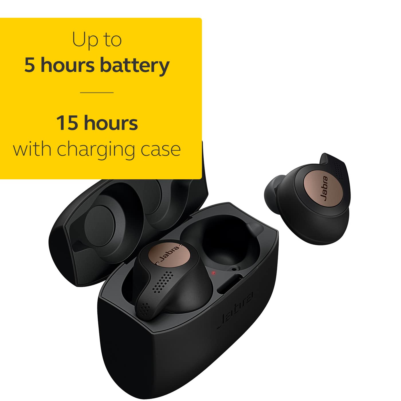 Jabra Elite Active 65t Black True Wireless Sport Earbuds Black-NOT IN OG PACKAGE