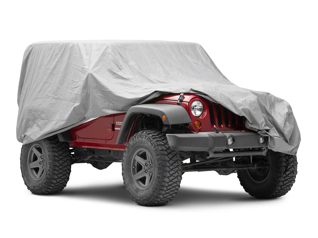 RedRock TruShield Series All-Weather Car Cover Compatible with 07-23 Jeep Wrangler JK & JL 2-Door