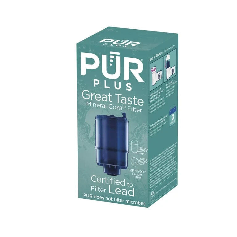 PUR PLUS Great Taste Mineral Core Faucet Mount Water Filter Replacement RF-9999.