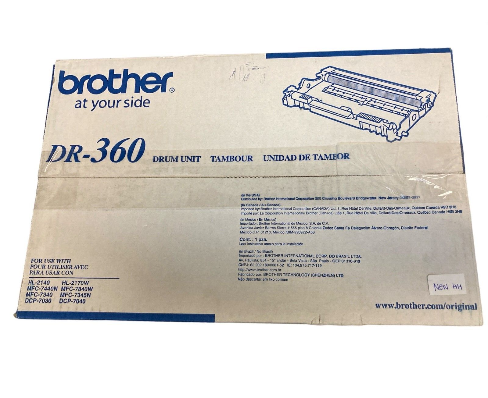 Brother DR-360 Black Drum Unit DR360 HL-2140 MFC-74440N HL-2170W