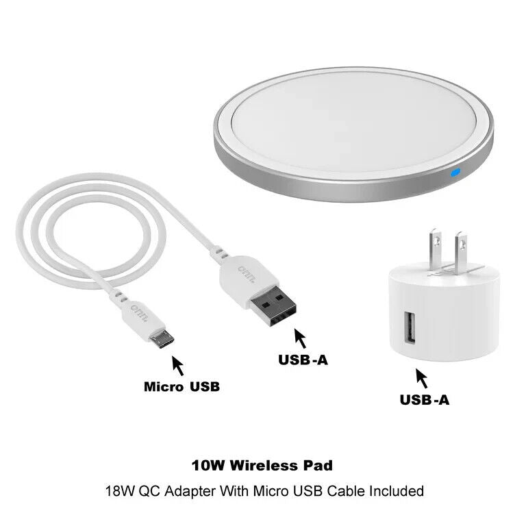 Juice Onn 7.5W/10W Universal Wireless Charging Pad - White (100008483)
