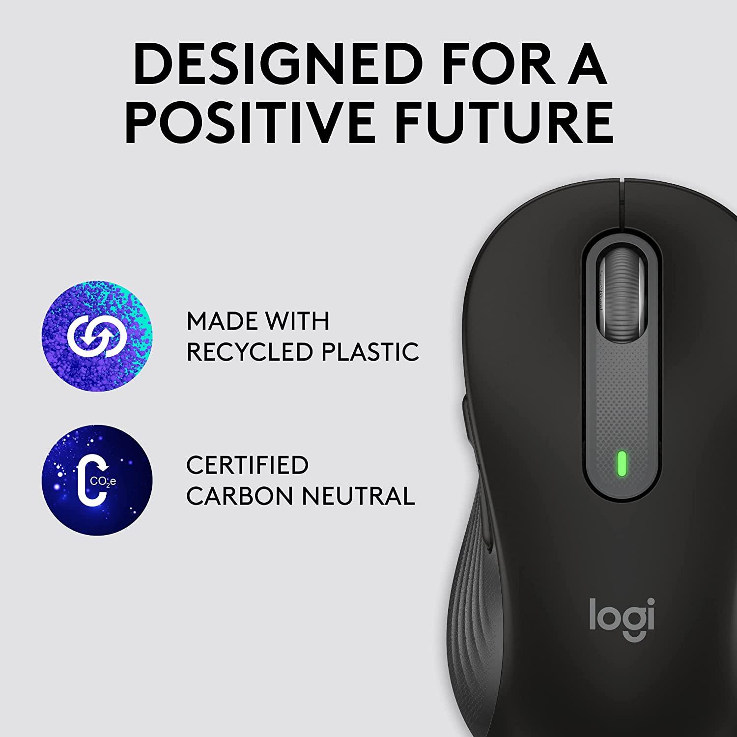 Logitech Full Size Wireless Mouse | OPTICAL Windows Mac OS Chrome OS Large-Sized