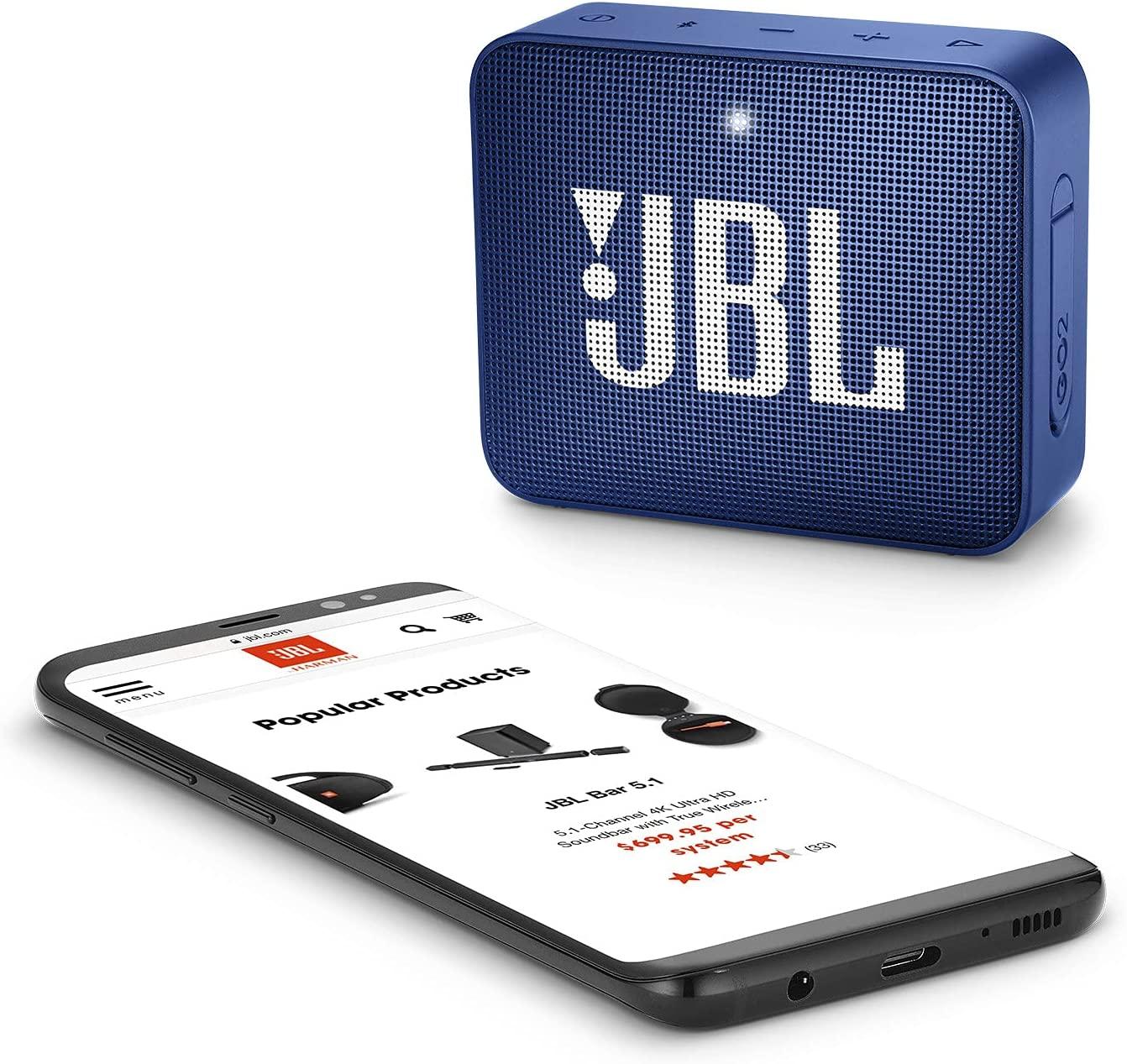 NEW! JBL GO2 - Waterproof Ultra Portable Bluetooth Speaker - Blue JBLGO2BLUAM