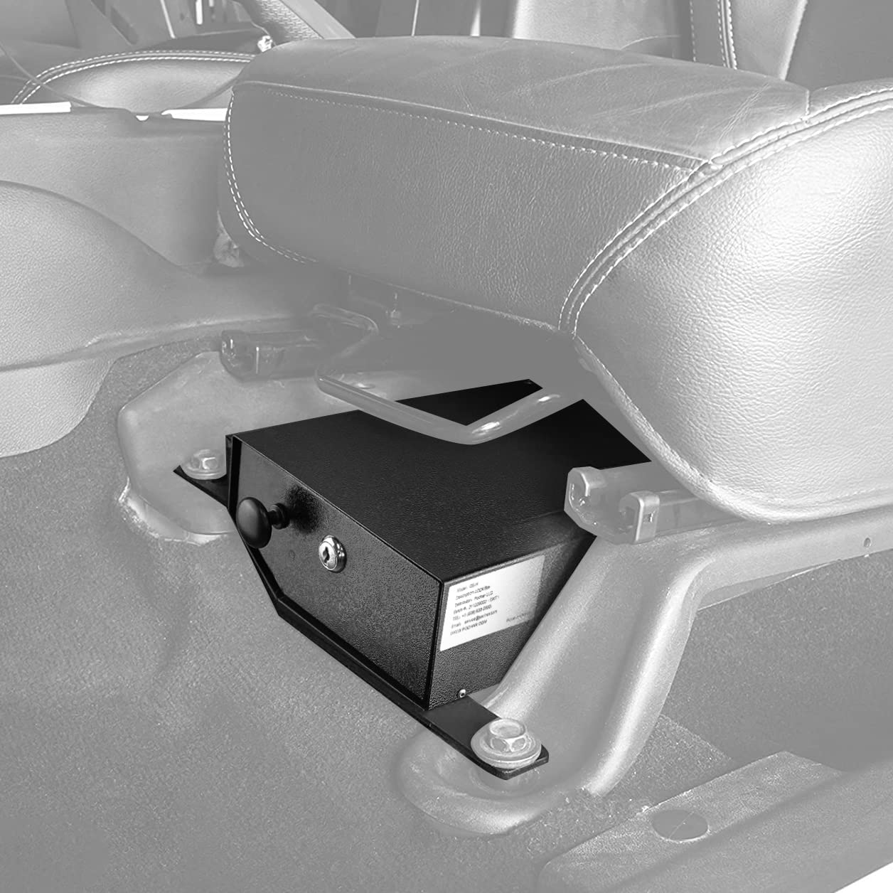 Jeep JK Lock Box Security Box - HighRock 4x4 Locking Under Seat Storage for 2007-2018 Jeep Wrangler JK - Driver Side Underseat Car Storage (Does NOT Fit 2011-2018 Wrangler JK 2-Door Models)