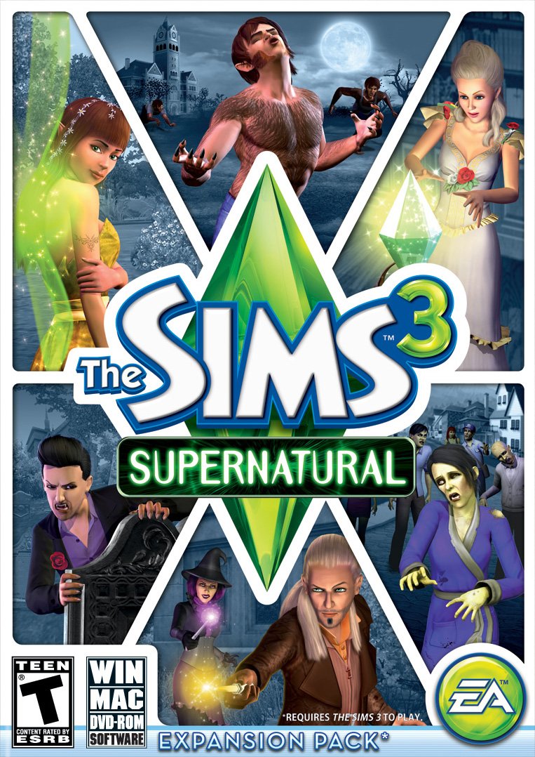 The Sims 3 Supernatural Expansion Pack - WIN/MAC/DVD-ROM EA Rated Teen