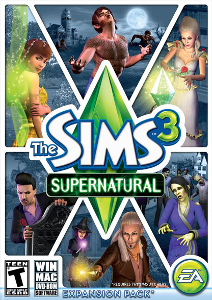 The Sims 3 Supernatural Expansion Pack - WIN/MAC/DVD-ROM EA Rated Teen