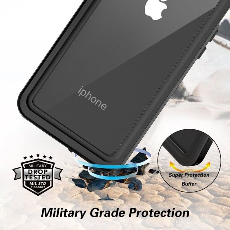 RedPepper DOT+ Series iPhone 11 Waterproof Shock Proof Dirt Proof Case, Black