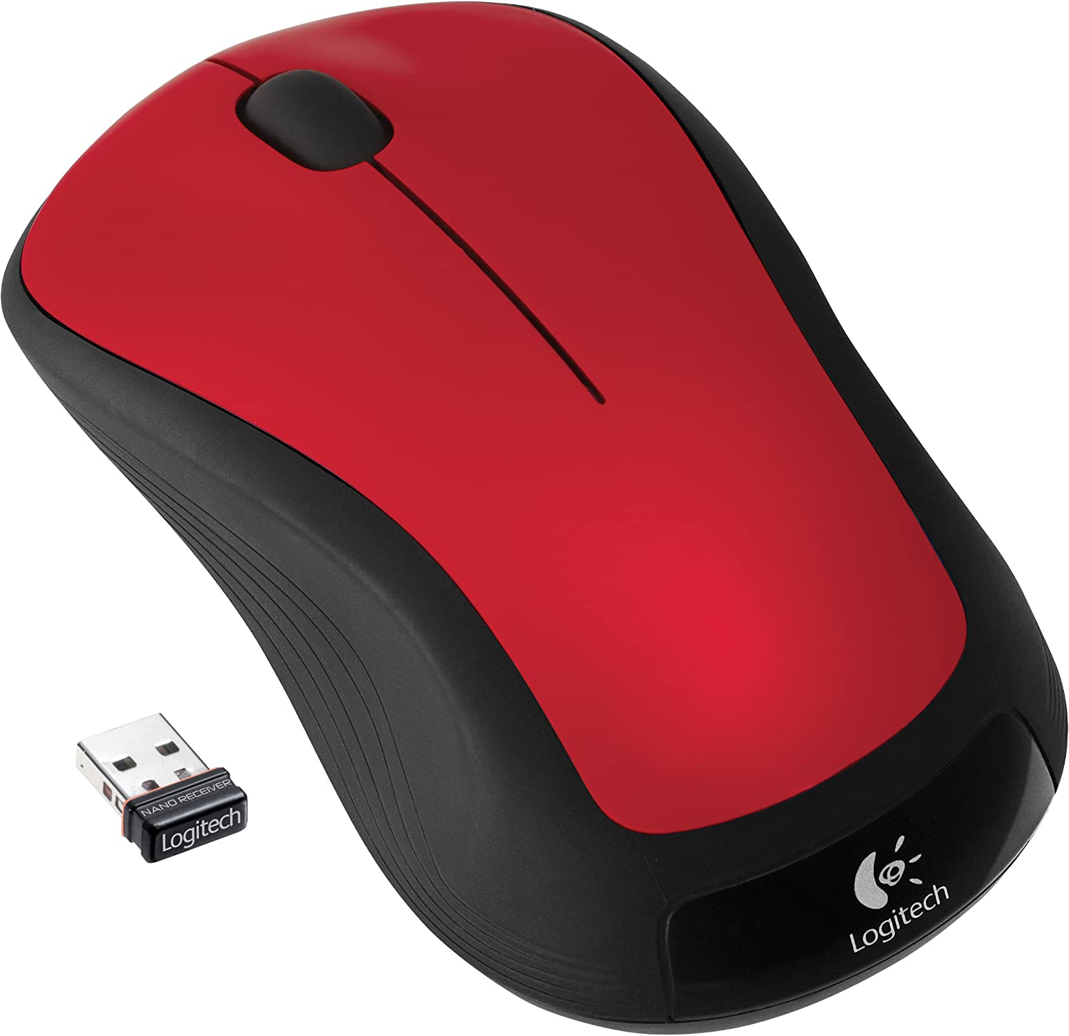 Logitech M310 Red Full Size Wireless Mouse M310 Flame Red 3 Buttons 1 x