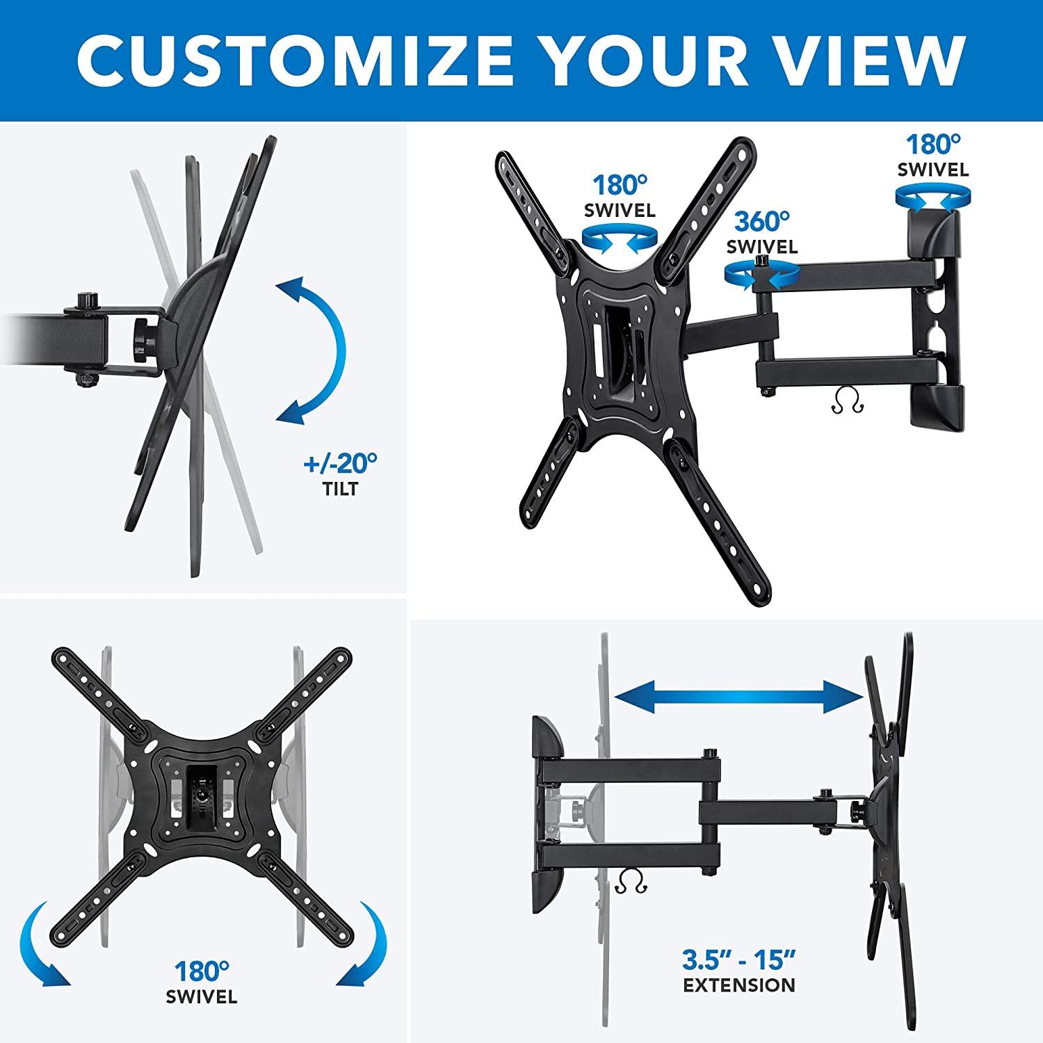 Mount-It! MI110073 Full Motion TV Wall Mount