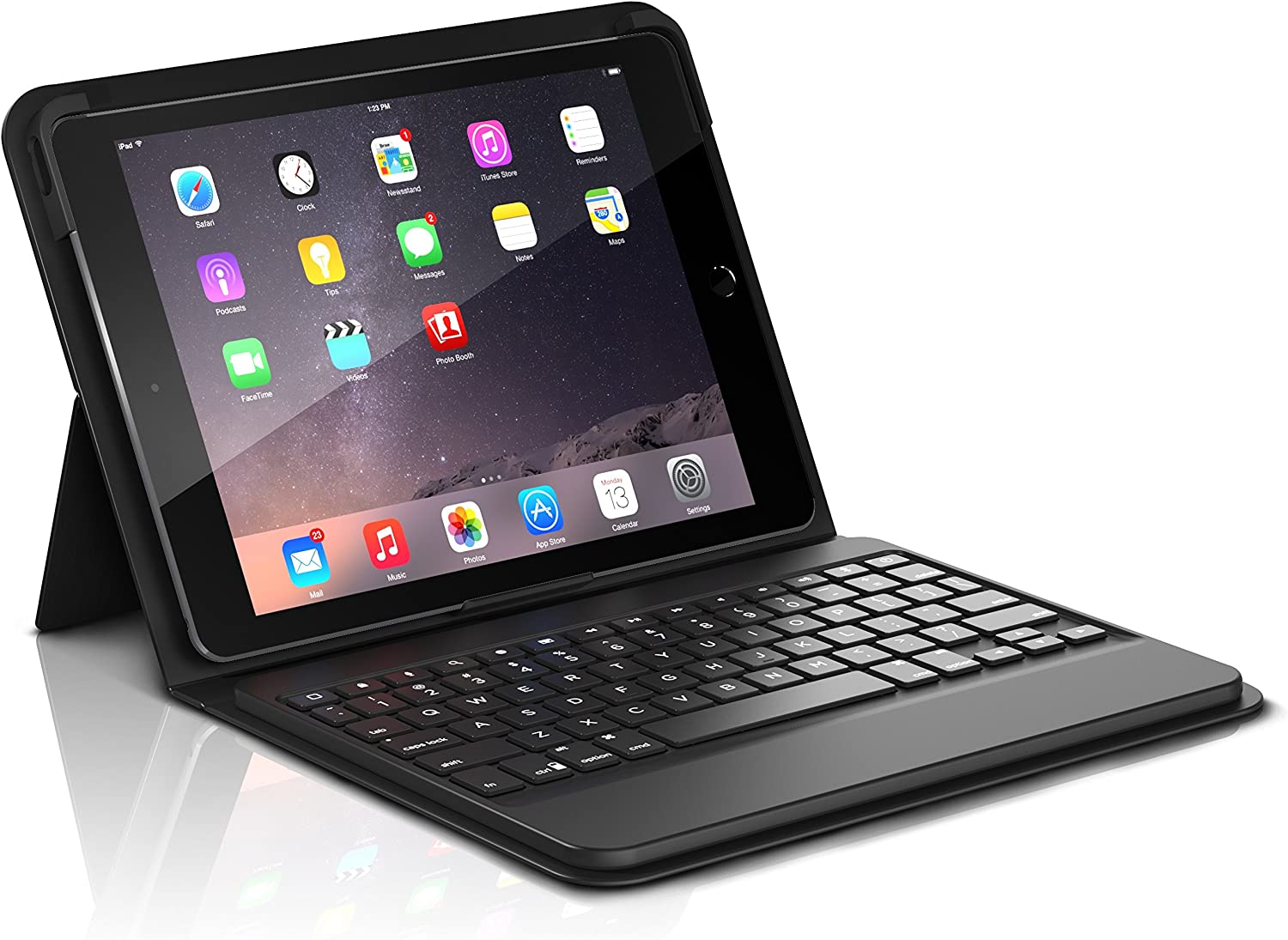 Zagg ID8BSF-BB0 Folio Keyboard Case for Apple iPad Air, Air 2, and iPad Pro 9.7"