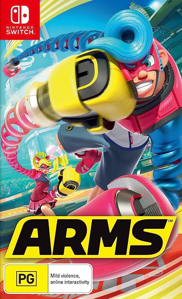 Arms - Nintendo Switch/NS Video Game CASE SLIGHTLY WARPED